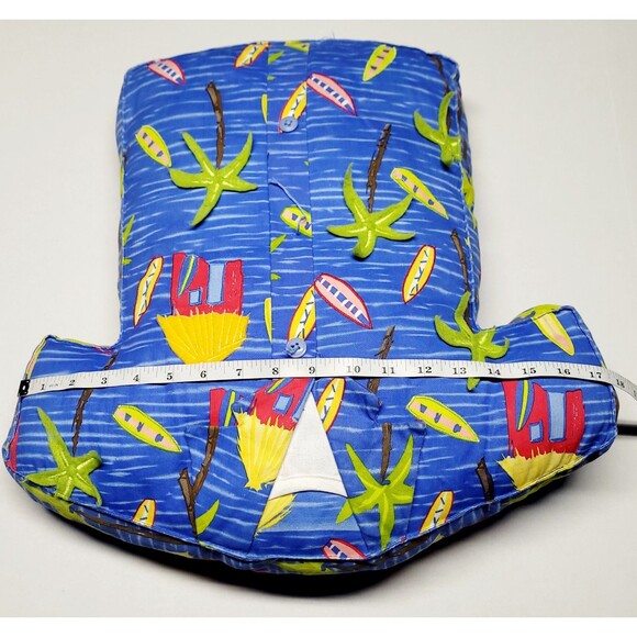 Vintage Hawaiian Shirt Decorative Novelty Pillow Accent Throw Pillow EUC - Picture 7 of 8